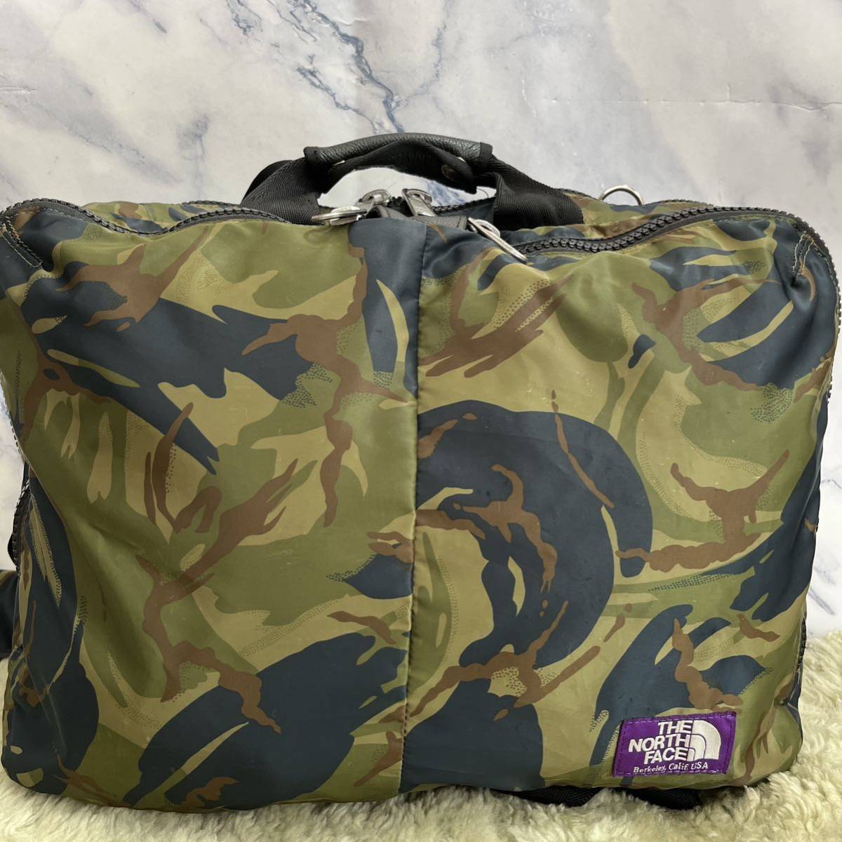 送料無料　THE NORTH FACE PURPLE LABEL ザ ノース フェイス パープルレーベル　3WAY バッグ ナナミカ　カモフラ　ナイロン　リュック_画像2