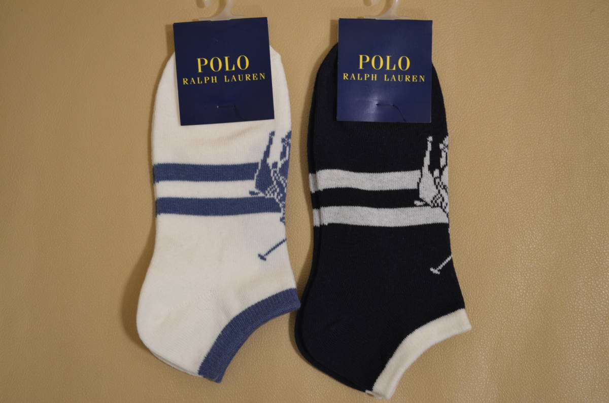  с биркой женщина POLO RALPH LAUREN Polo Ralph Lauren teka Polo рисунок короткие носки 2 пар комплект сделано в Японии бесплатная доставка 