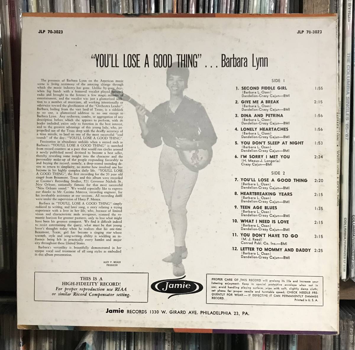 Barbara Lynn You'll Lose A Good Thing レコード　USオリジナル盤 Mono 溝あり　重量盤　バーバラ・リン　_画像2