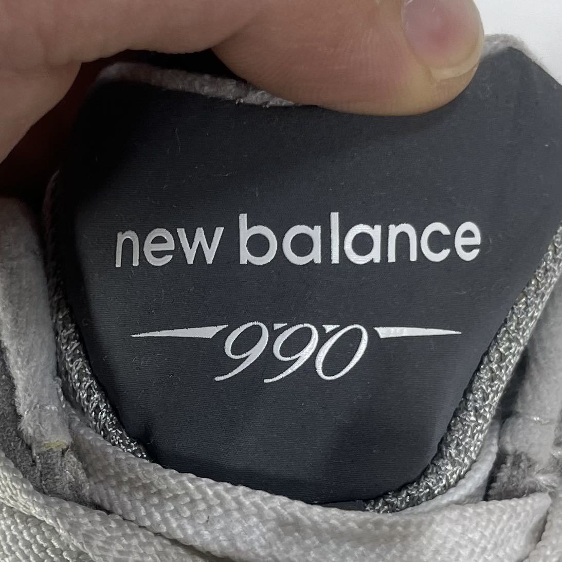 ■ 2013年製 BOYS New Balance 990 V3 KJ990GRG Big Kid スニーカー 靴 23.5cm US5.5 5 1/2 グレー 古着 ニューバランス 子ども キッズ ■_画像8