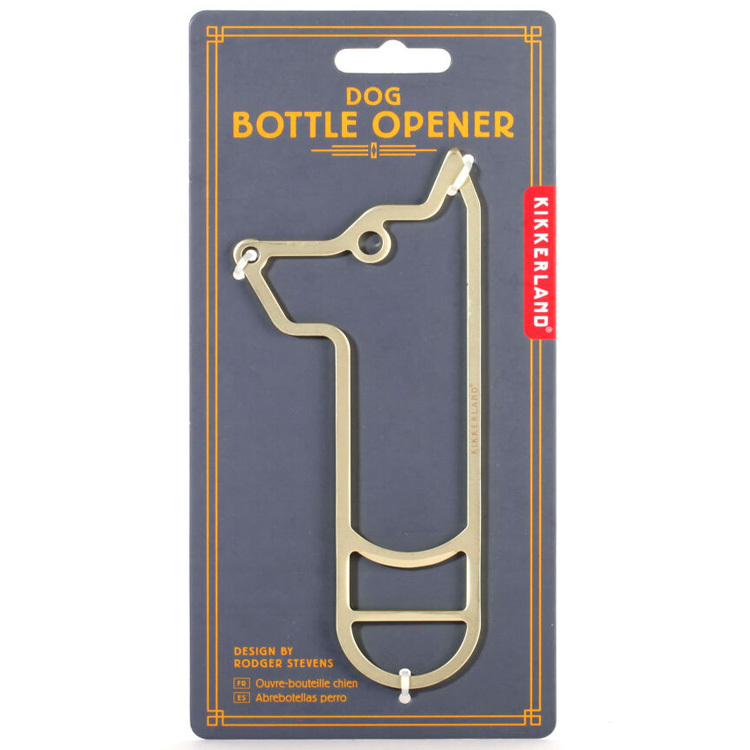 栓抜き DOG BOTTLE OPENER ドッグボトルオープナー W6.7×D.2×H15.5cm ステンレス 犬 動物 キッチ_画像1