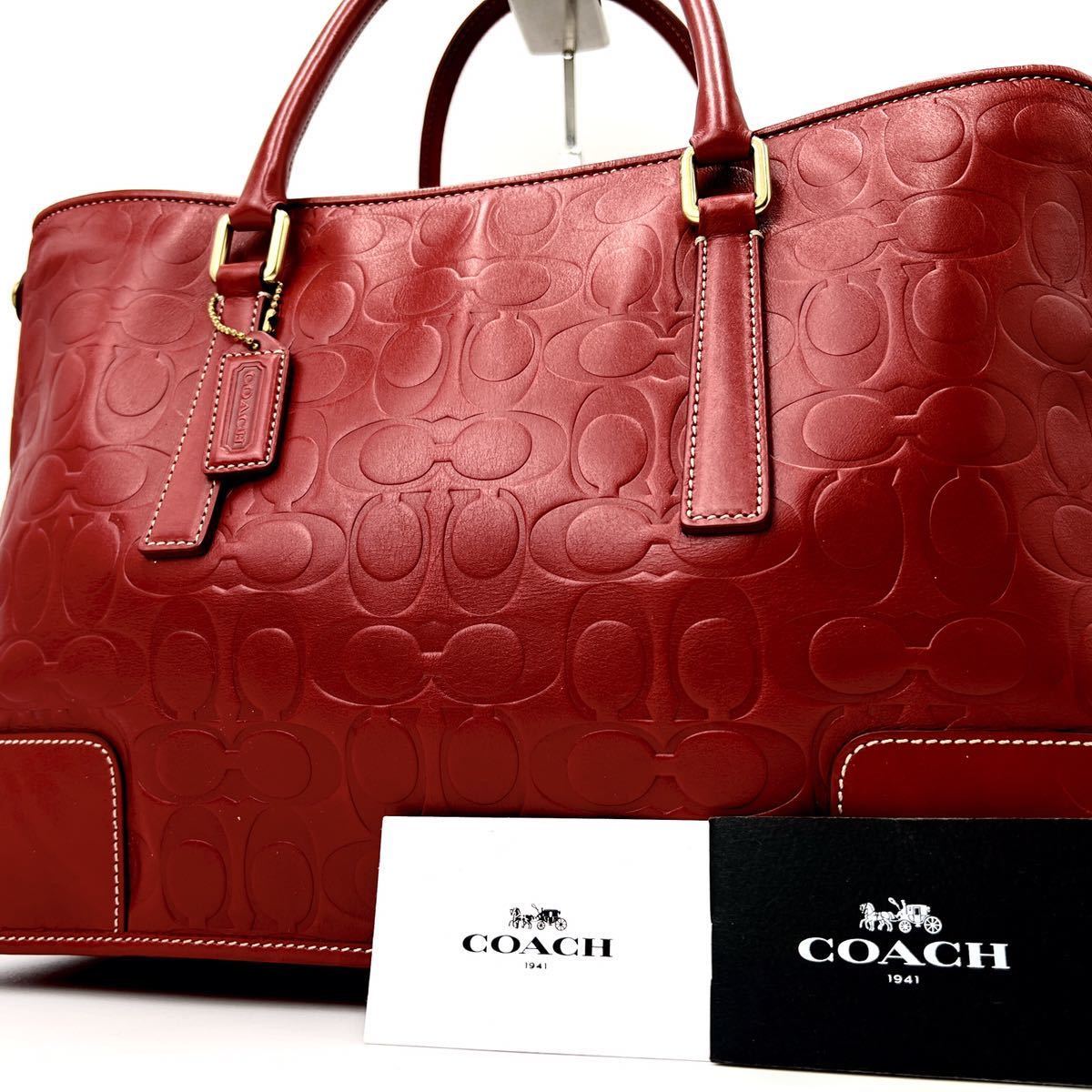 1円 【極美品・定価10万】COACH コーチ トートバッグ ビジネスバッグ