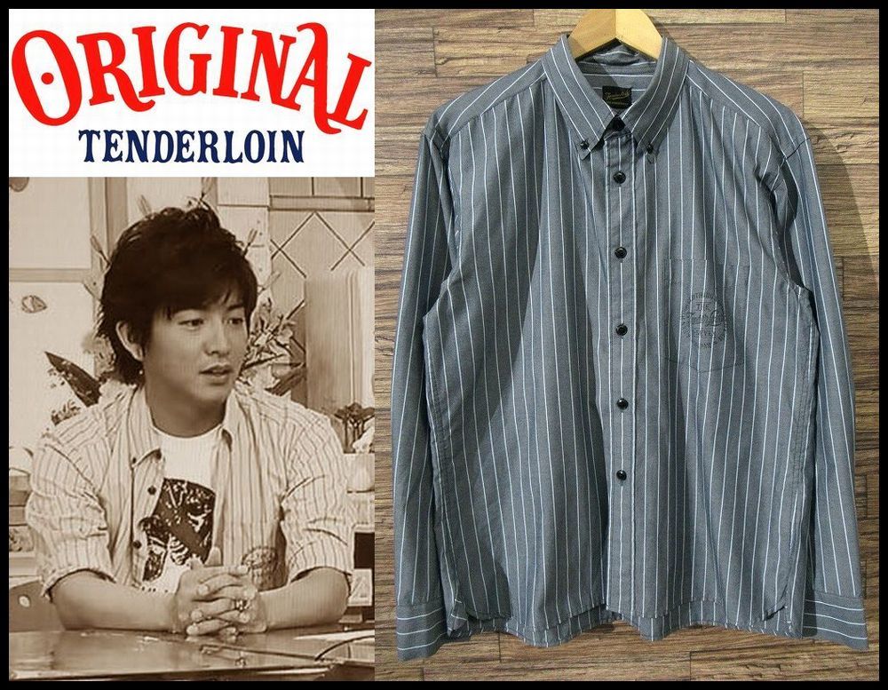 世界的に 送無 TENDERLOIN テンダーロイン T-WORK SHT STRIPE 長袖