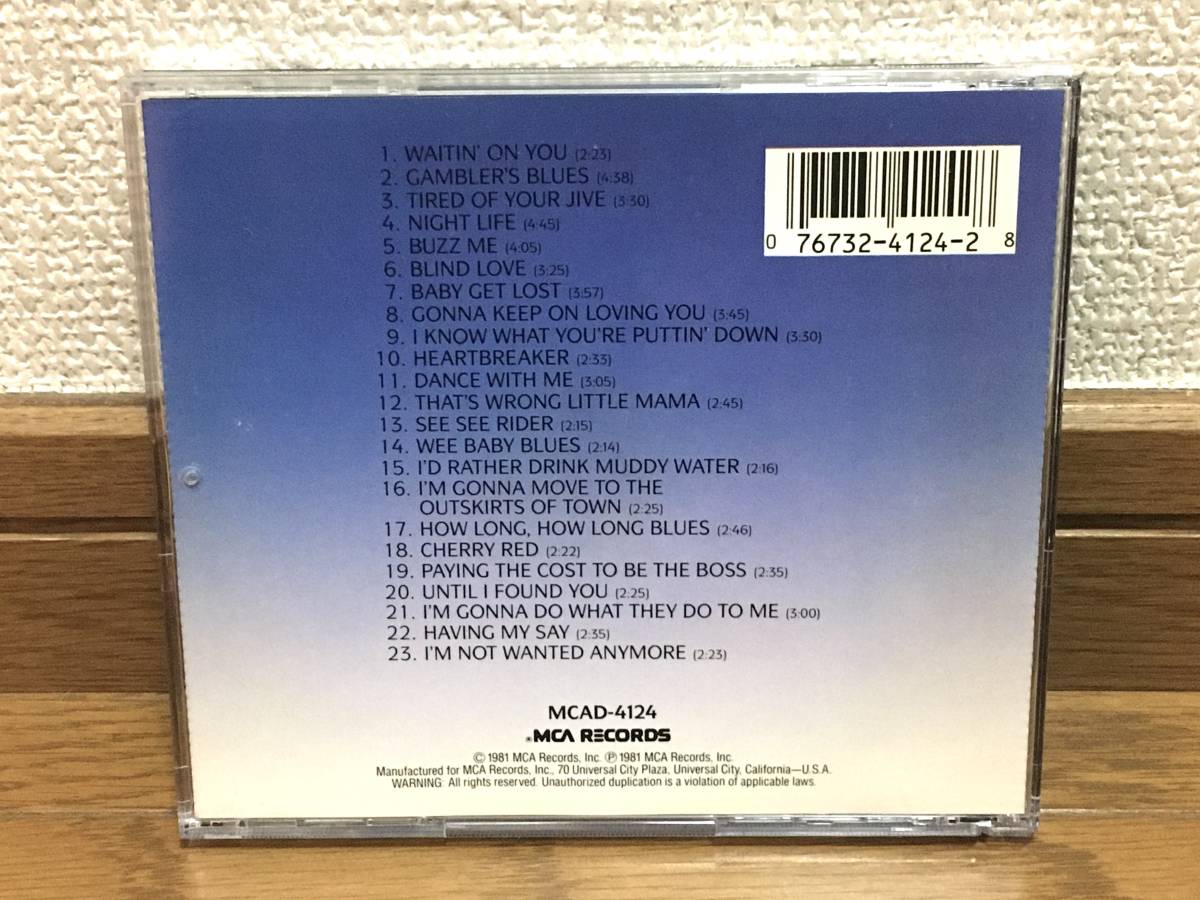 B.B.KING / Great Moments With B.B. King ベスト盤 23曲収録 ブルース 名曲多数収録 輸入盤(US盤 品番:MCAD-4124) 廃盤 Leonard Feather_画像2