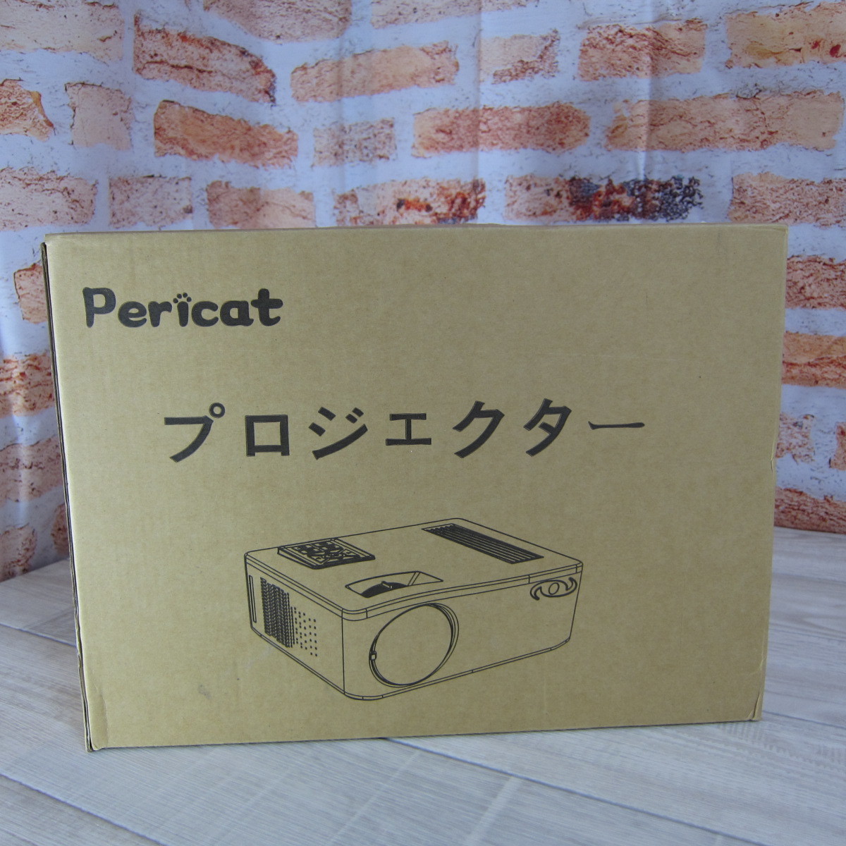 7421PA23【ほぼ未使用】【5GWiFi&収納バッグ付き】Pericatプロジェクター 小型  1080P/5G&2.4GWiFi/16000ルーメン/4K対応/Bluetooth