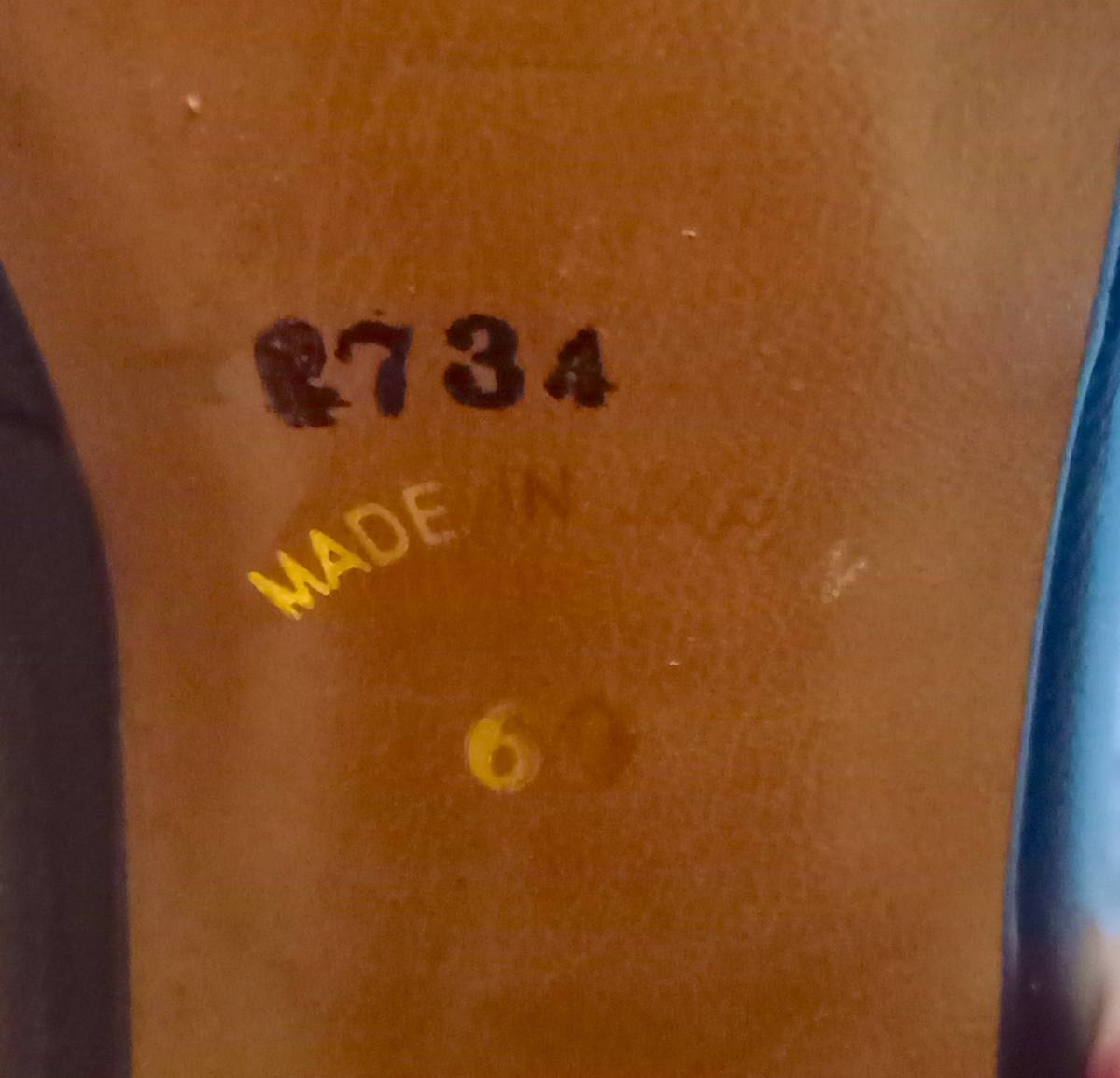  Vintage кожа туфли-лодочки Mario Andreci 23~23.5cm made in Japan