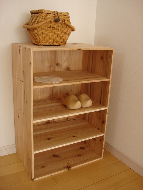 * size modification possibility * wooden 4 step shoes box / natural wood * shoe rack storage natural order possibility order possible size modification possible 