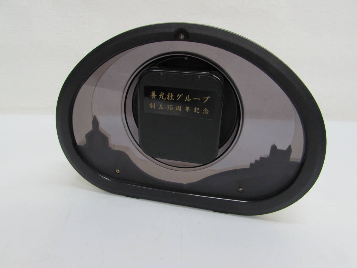 昭和レトロ SEIKO セイコー クォーツ 置時計 アナログ時計 BZ207G ゴールドカラー 動作品　※名入れされたお品です。_画像6