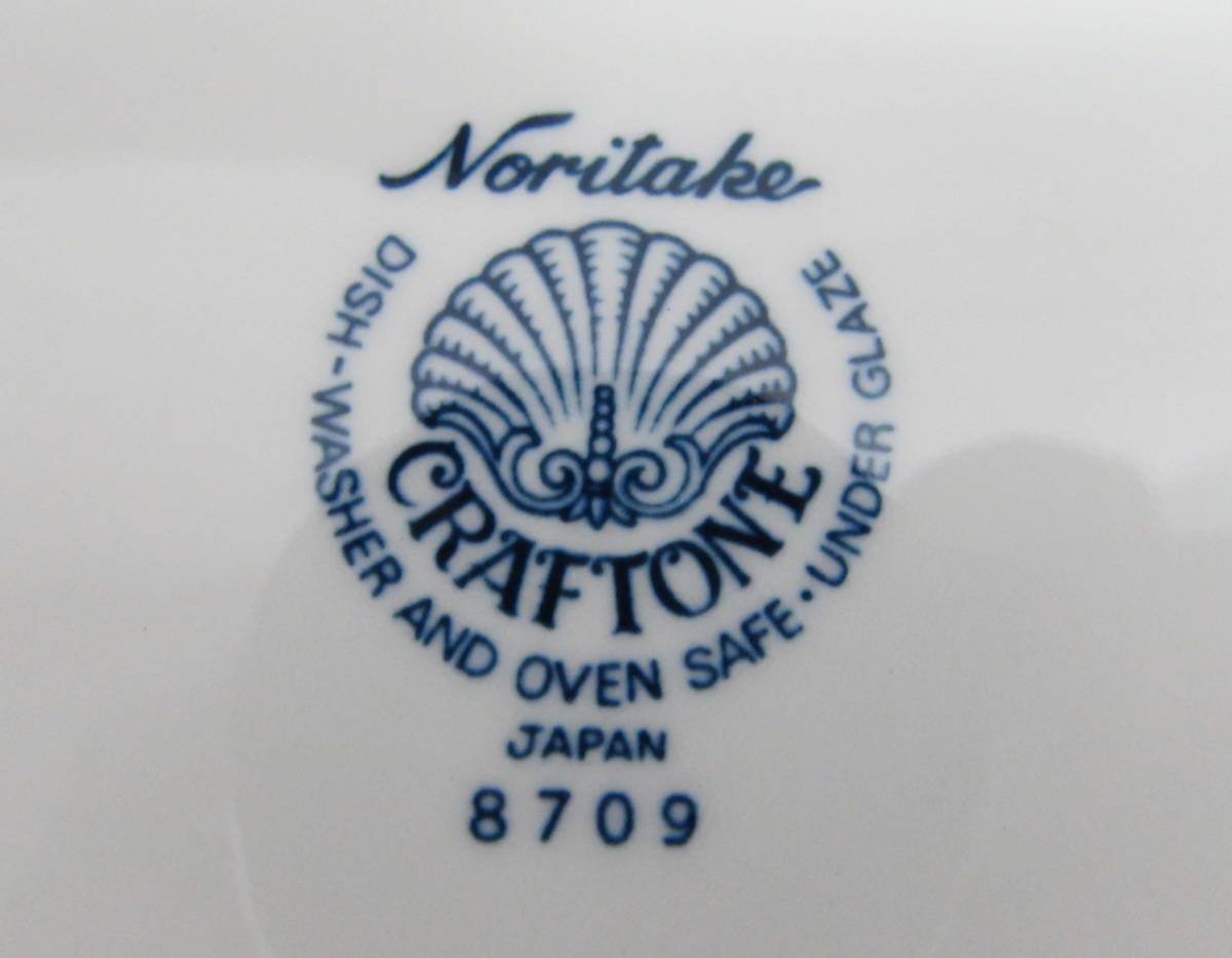Noritake ノリタケ CRAFTONE クラフトーン 8709 プレート パスタ皿 カレー皿 深皿 盛皿 2枚 ブランド 洋食器 陶磁器 直径22.5㎝ 高さ4㎝_画像6