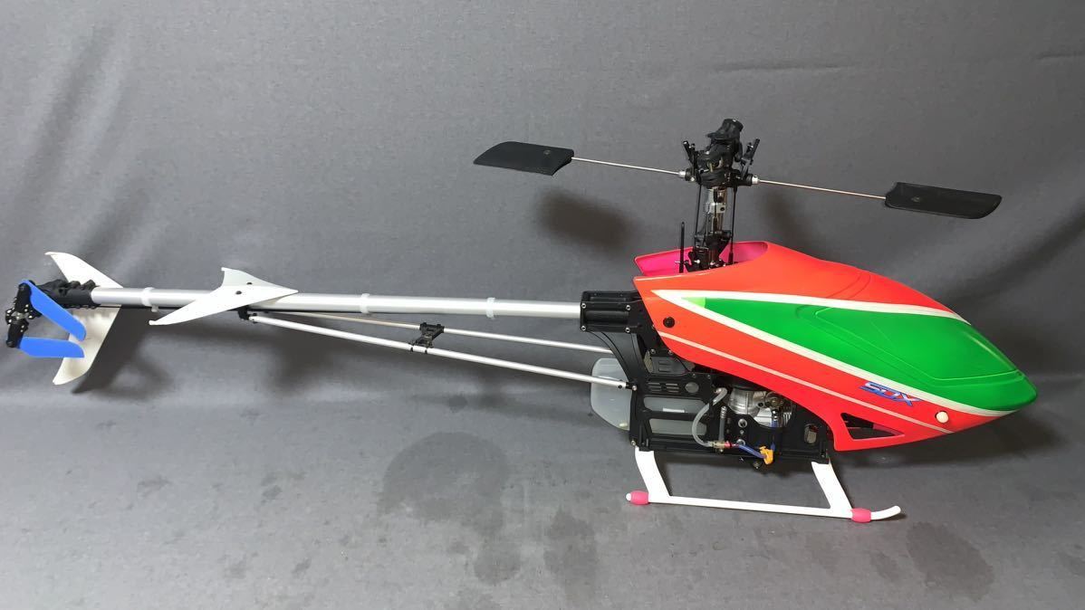 ヒロボー SDX50 SWM エンジン付きHIROBO ヘリコプター OS MAX 50SX-H リング付き_画像2