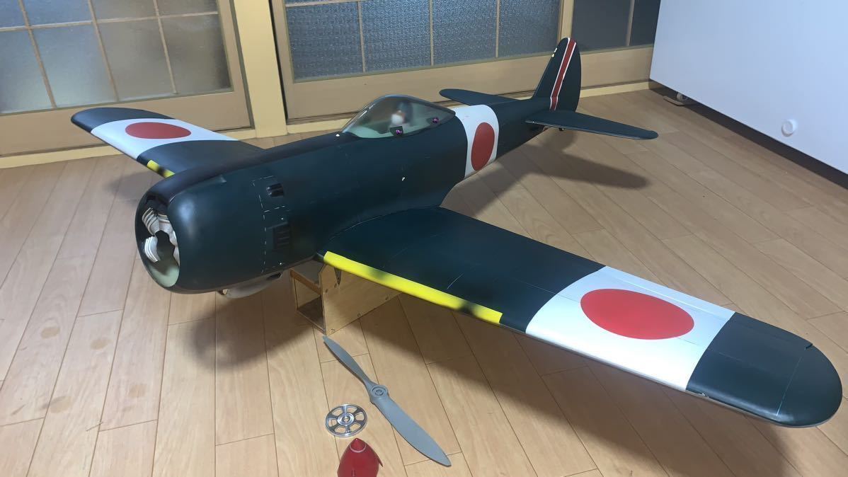 中島 キ-84 はやて - 1/6 スケール バルサ材 Nakajima Ki-84 Hayateラジコン飛行機　格納式ランディングスタッド R/C (手渡し/佐川急便)_画像2