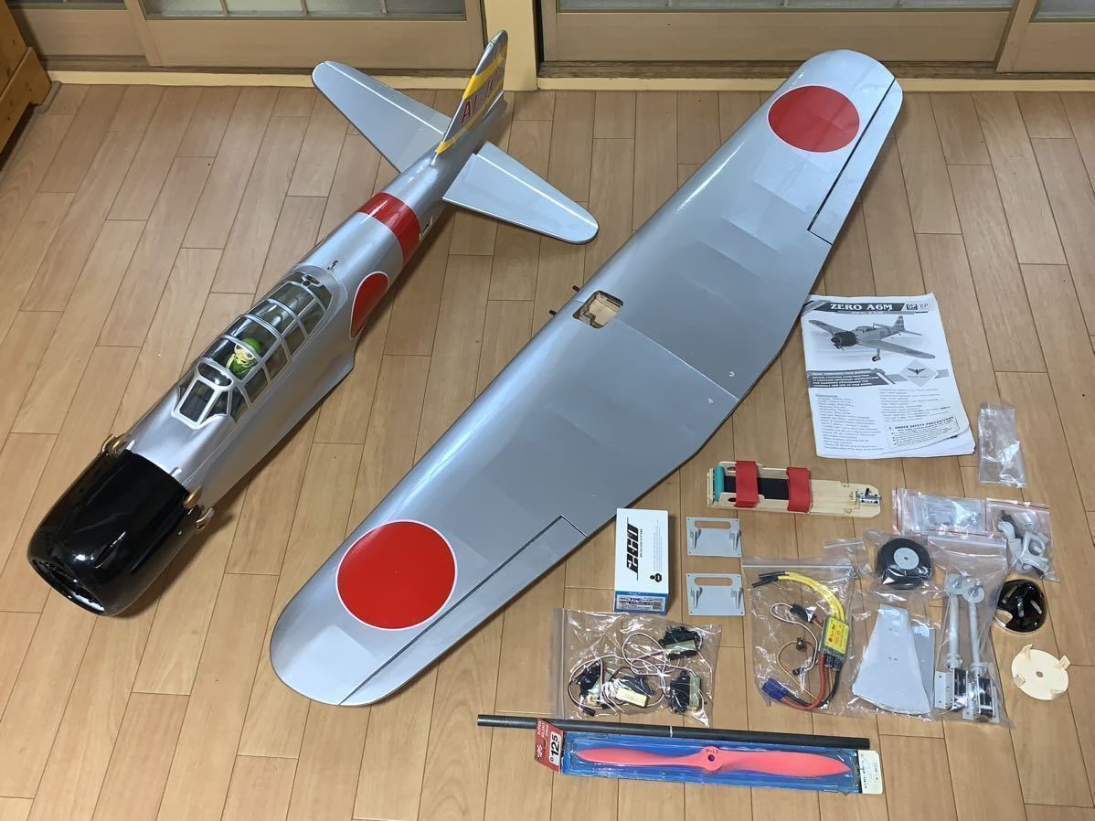 フェニックスモデル ZERO A6M 飛行機 [未使用] バルサ材 EP ラジコン メカ付き 翼幅 1400mm Phoenix Model R/C 飛行機_画像1