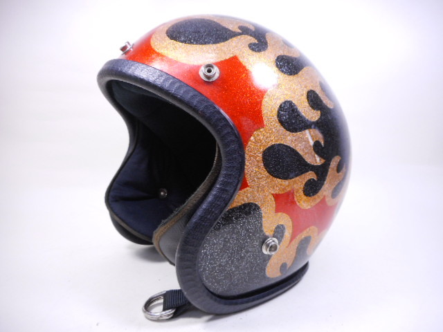 激レア!BUCO DRAGGIN ビンテージヘルメット ★ 70年代 ブコ ドラゴン レジスタル GT BELL 500TX McHAL ナックル パン ショベル アイアン_画像5