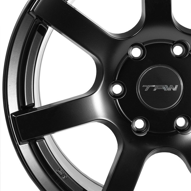 ▼特価▼ 200系 ハイエース ホイール TAW Styling6 マットブラック 18×8.0J +37 6H139.7 アルミホイール 4本セット_画像6