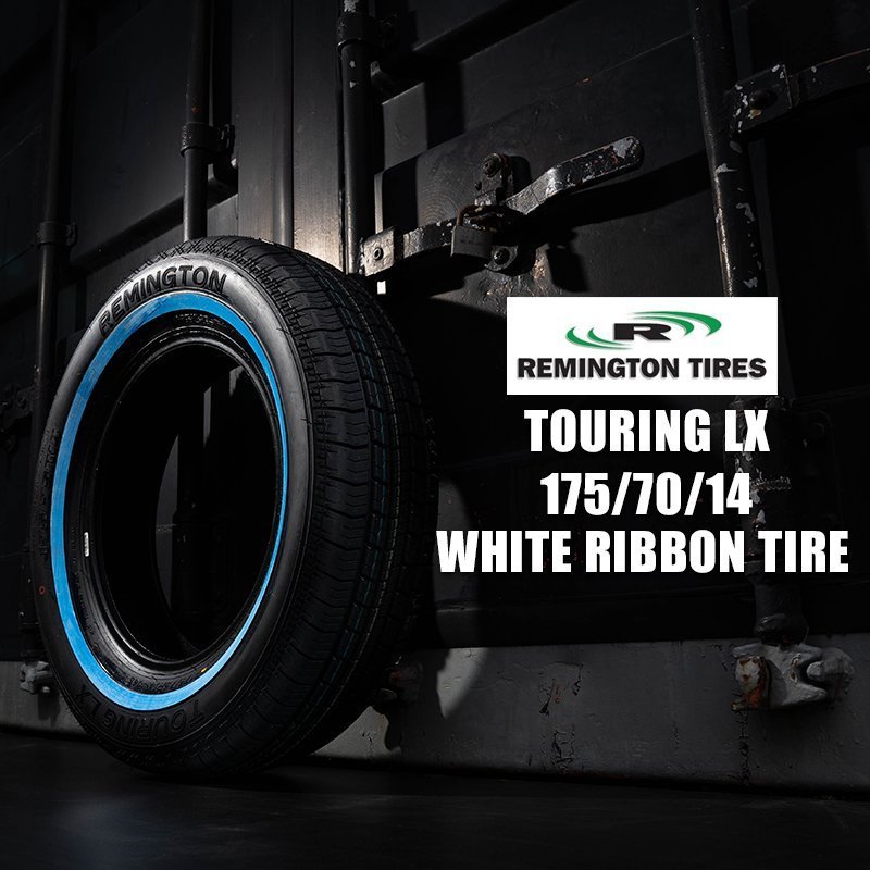 ●特価● REMINGTON レミントン TOURING LX スキニー ホワイトリボンタイヤ 175/70R14 4本セット ワイヤーホイールに最適 ローライダー_画像6