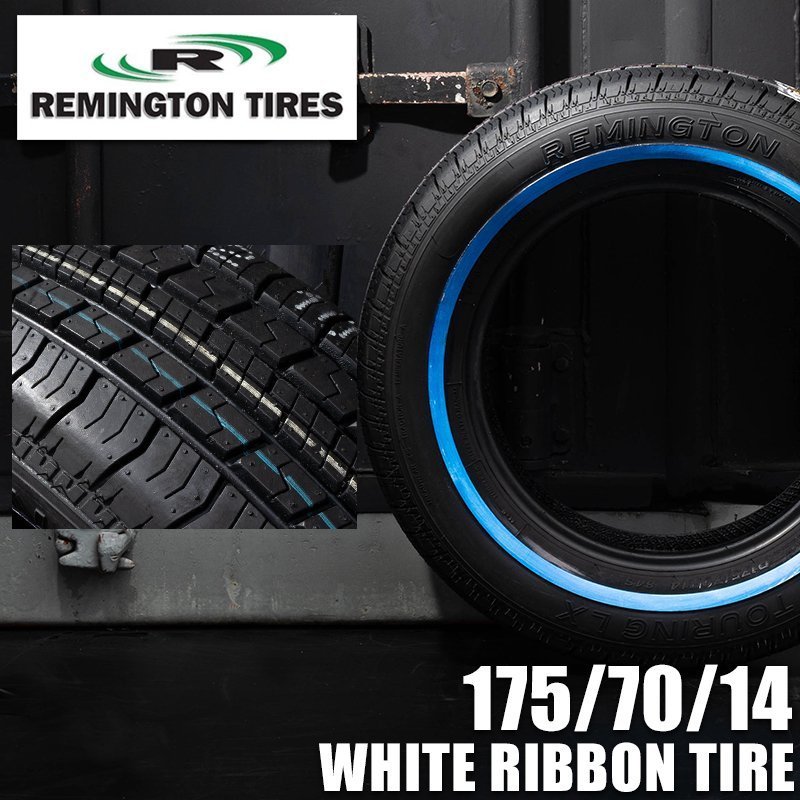 ●特価● REMINGTON レミントン TOURING LX スキニー ホワイトリボンタイヤ 175/70R14 1本 ワイヤーホイールに最適 インパラ ローライダー_画像2