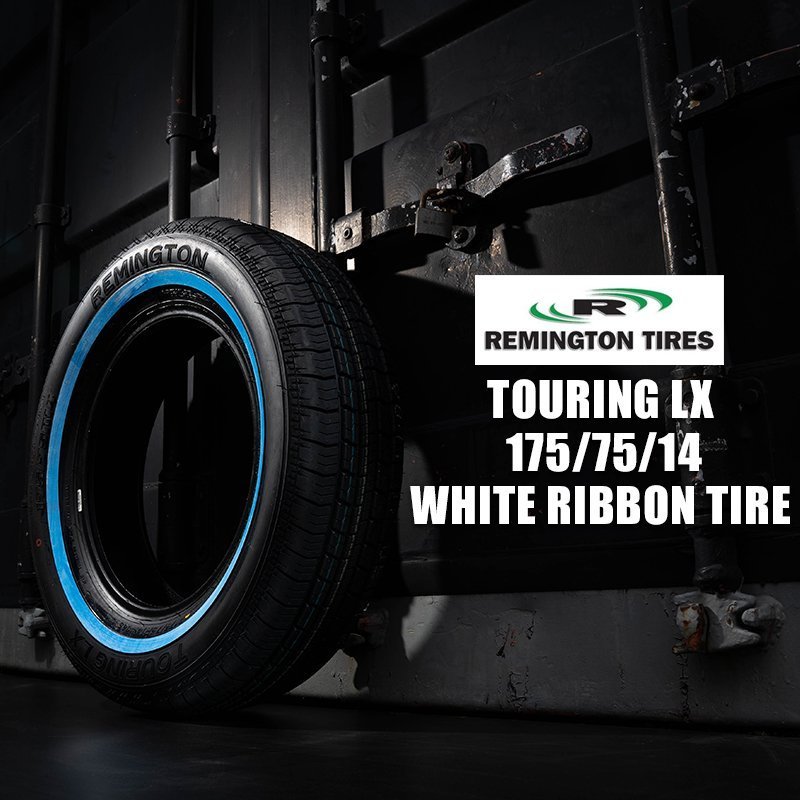 ○特価○ REMINGTON レミントン TOURING LX スキニー ホワイトリボンタイヤ 175/75R14 4本セット ワイヤーホイールに最適 ローライダー_画像6