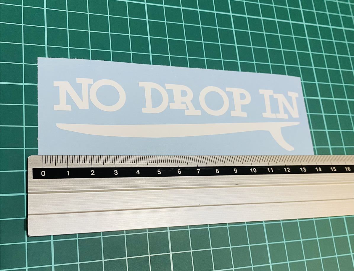 NO drop inステッカー（色変更可能）_画像1