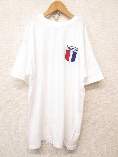 I3088：レア？SCCN ニッサンスポーツカークラブ 半袖Tシャツ L ロゴプリントTee デッドストック？ 自動車/日産_画像1