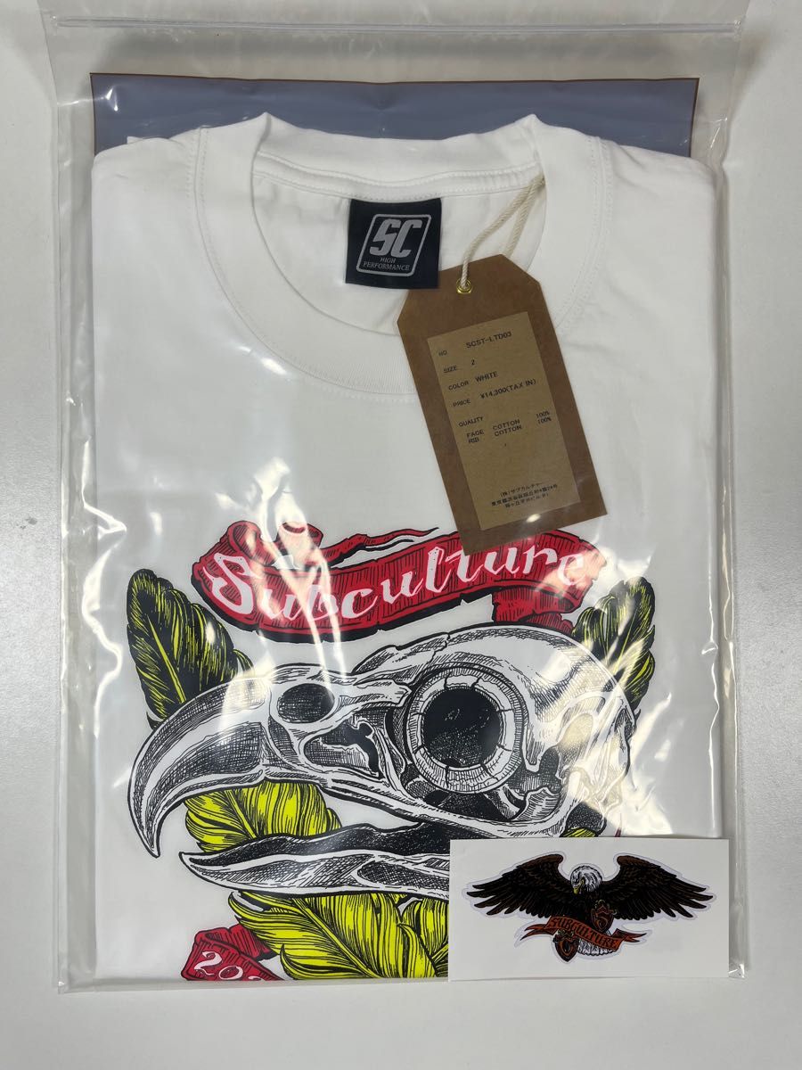 SUBCULTURE サブカルチャー　EAGLE SKULL HEAD Tシャツ