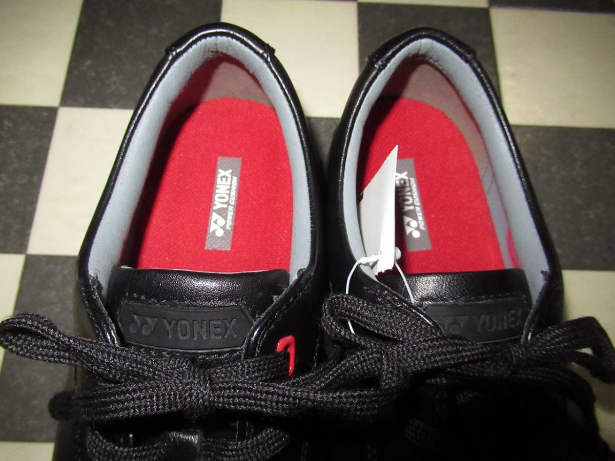 *YONEX/ Yonex * new goods SHW107 power cushion 107 black walking shoes 23cm(3.5E) natural leather light weight 