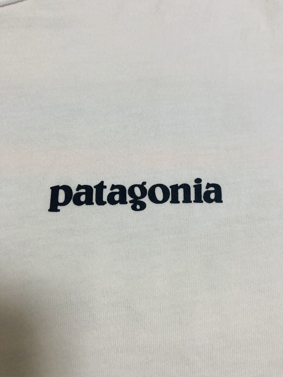 patagonia パタゴニア p6 tシャツ オーガニックコットン ２０２０年製 ＷＨＩ 白 レギュラーフィット ＸＳサイズ ヴィンテージの画像3