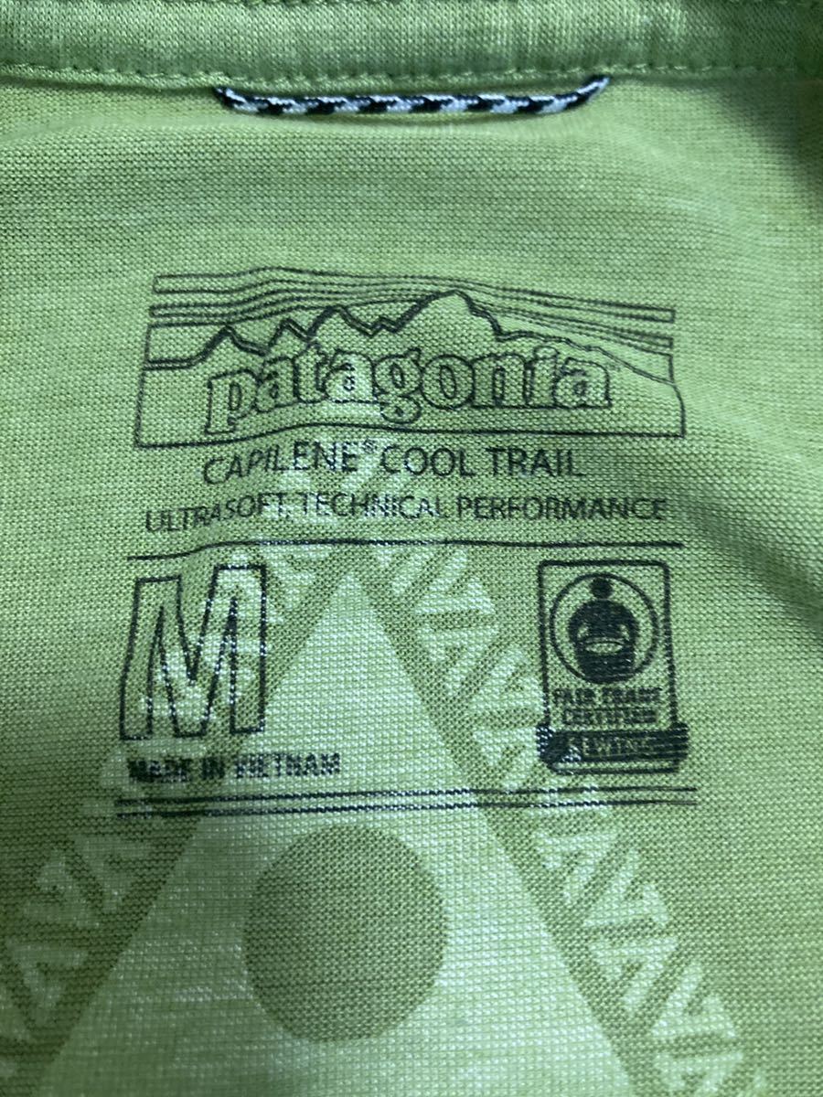 patagonia パタゴニア p6 キャプリーン クールデイリー　Tシャツ 速乾性素材　２０２０年製 ＳＰＹＧ　Mサイズ　ヴィンテージ_画像10