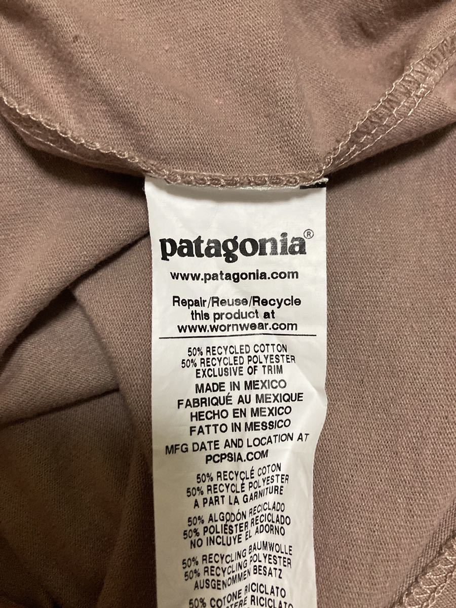 patagonia パタゴニア p6 ポケットtシャツ 半袖Tシャツ オーガニックコットン ２０２１年製 ＰＡＴＮ ブラウン Ｓサイズ 美品の画像6
