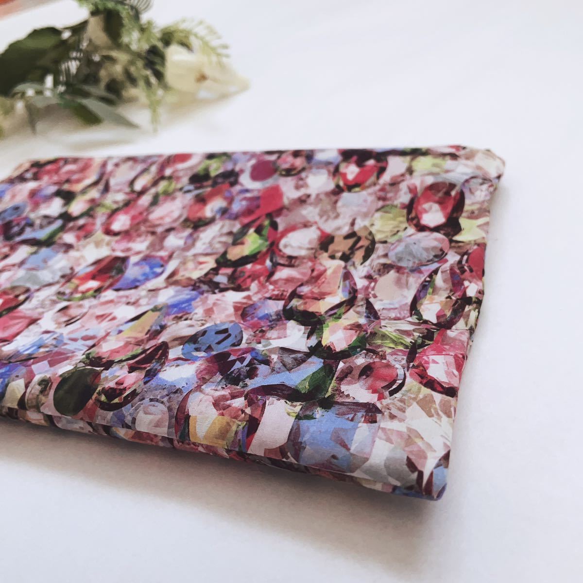  hand made Liberty Flat pouch receipt inserting make-up pouch arek Sandra pink 