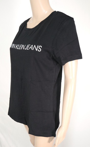＊新品 カルバンクライン ジーンズ Calvin Klein Jeans　ロゴプリント 半袖 Tシャツ コットン100% サイズLブラックLCT2121_画像3