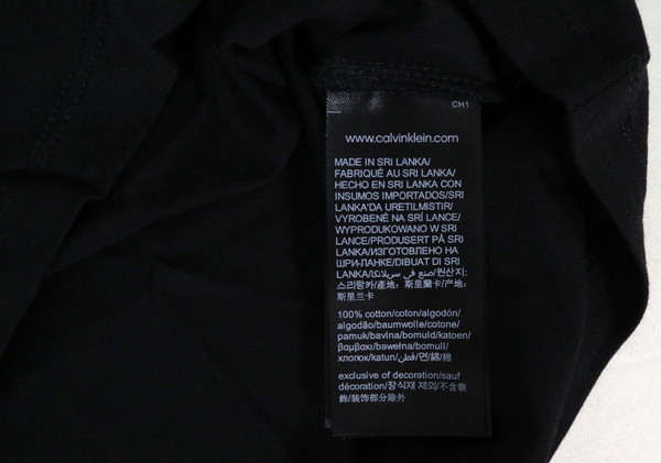 ＊新品 カルバンクライン ジーンズ Calvin Klein Jeans　ロゴプリント 半袖 Tシャツ コットン100% サイズLブラックLCT2121_画像7