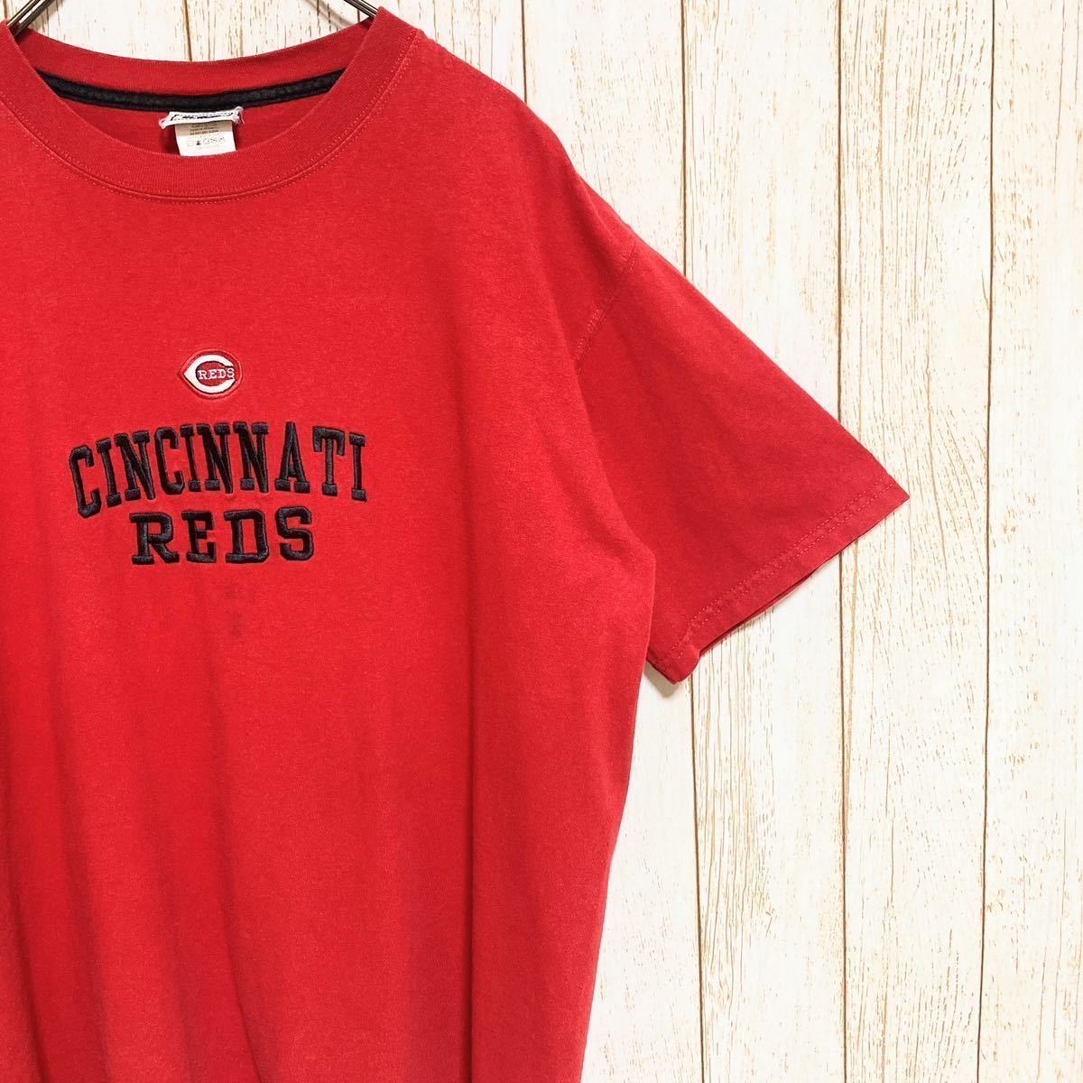 90s Lee SPORT MLB Cincinnati Reds シンシナティ・レッズ Tシャツ L メジャーリーグ USA古着 アメリカ古着_画像1