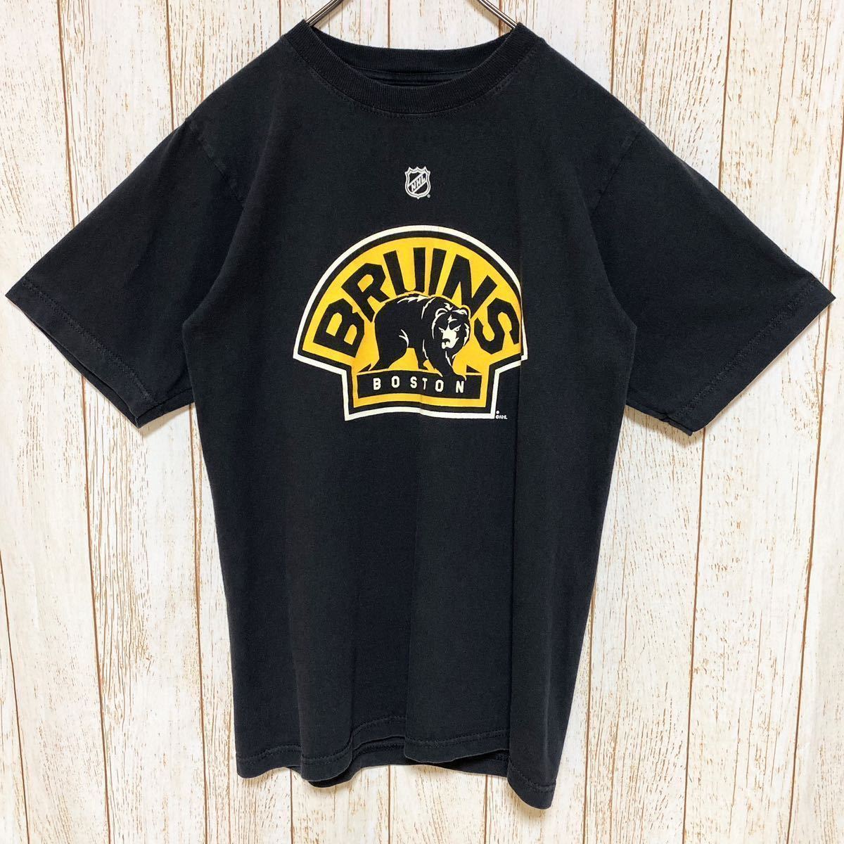 Reebok リーボック NHL Boston Bruins ボストン・ブルーインズ ルチッチ プリント Tシャツ S USA古着 アメリカ古着_画像2