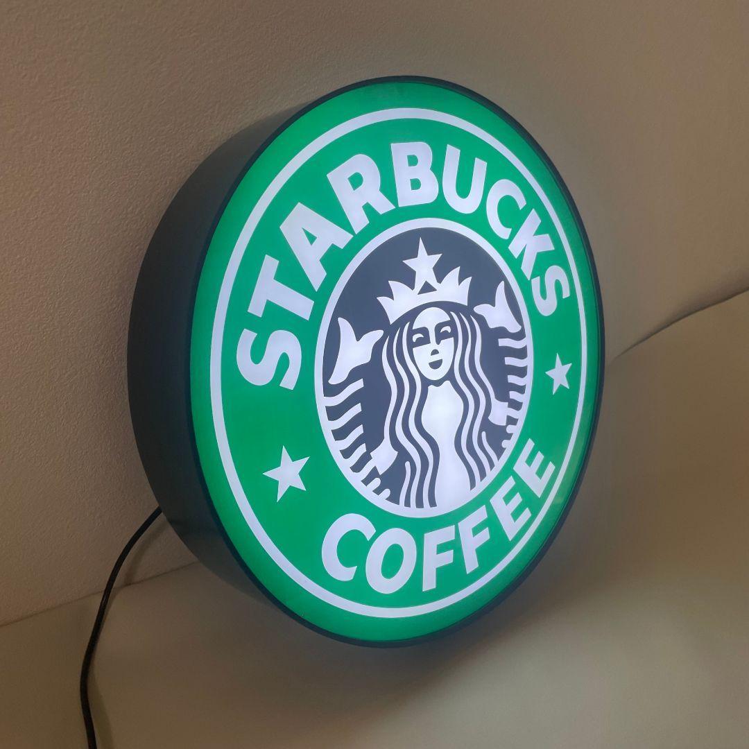 スターバックス 旧ロゴ看板ライトレプリカ Starbucks スタバ スターバックス 旧ロゴ看板ライトレプリカ Starbucks スタバ