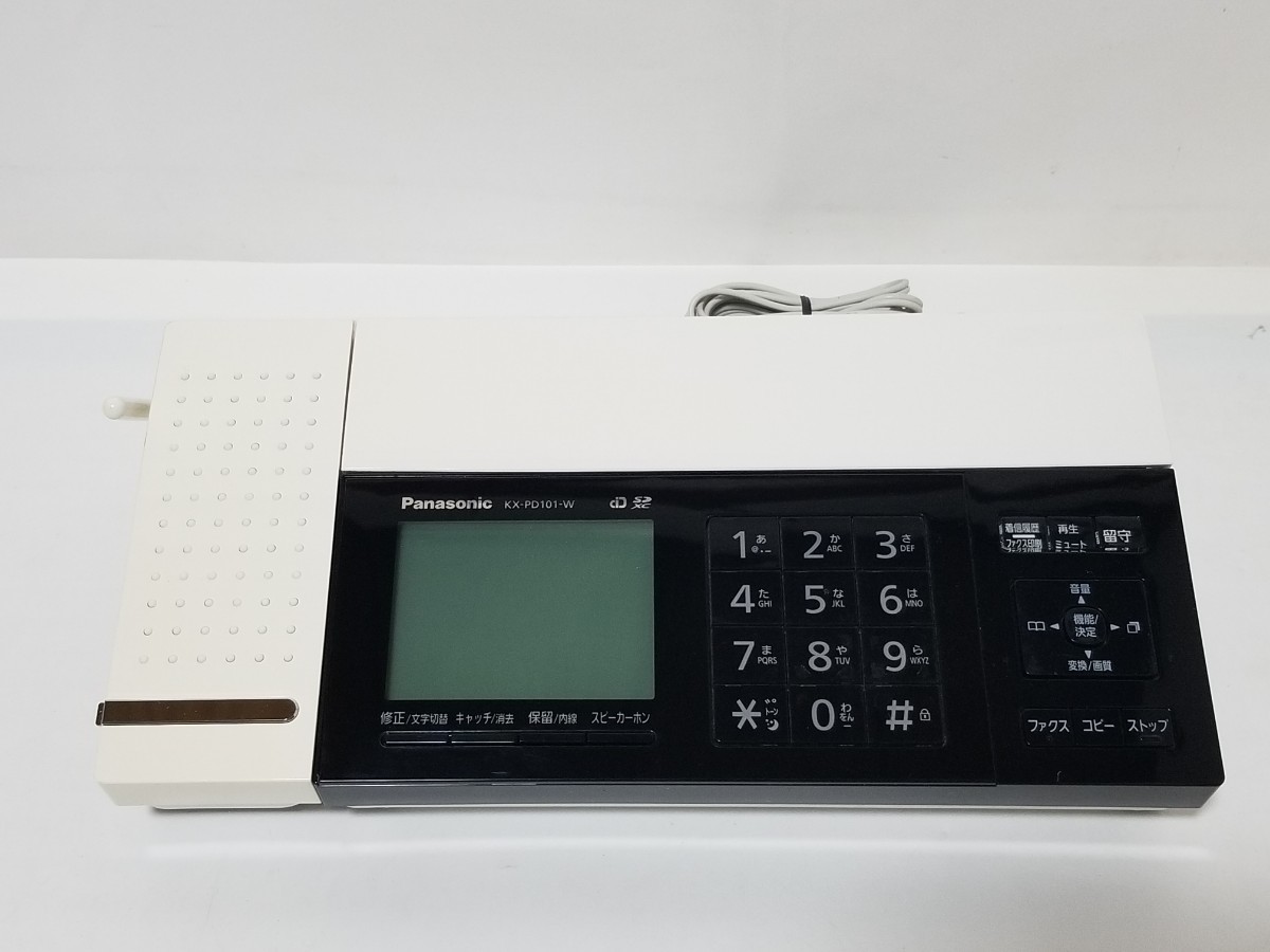 Panasonic パナソニック FAX KX-PD101 ホワイト 親機のみ 説明書 Panasonic パナソニック FAX KX-PD101 ホワイト 親機のみ 説明書