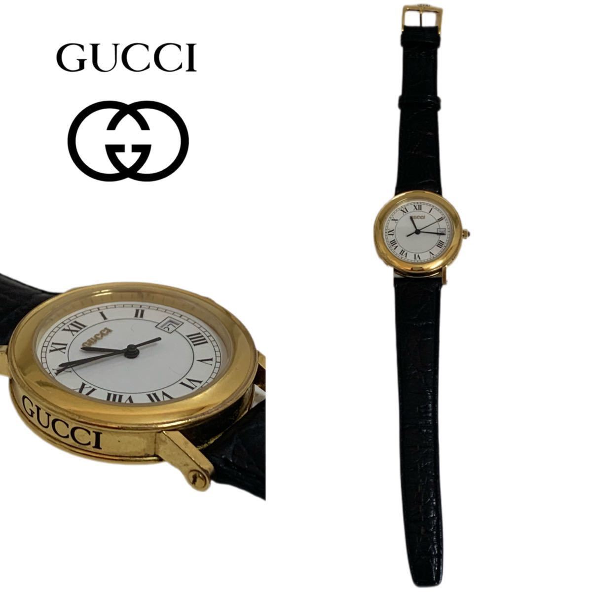 GUCCI VINTAGE グッチ ヴィンテージ SWISS MADE スイス製 メンズ M