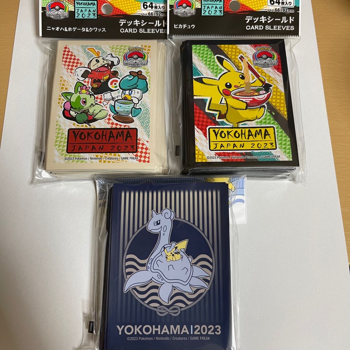 WCS 2023 ポケモンカード デッキシールド 3点 横浜 WCS 2023 ポケモンカード デッキシールド 3点 横浜