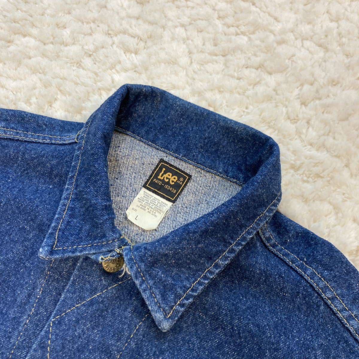 美品 80s USA製 Lee PATD-153438 101-J デニムジャケットGジャン 美品 80s USA製 Lee PATD-153438 101-J デニムジャケットGジャン