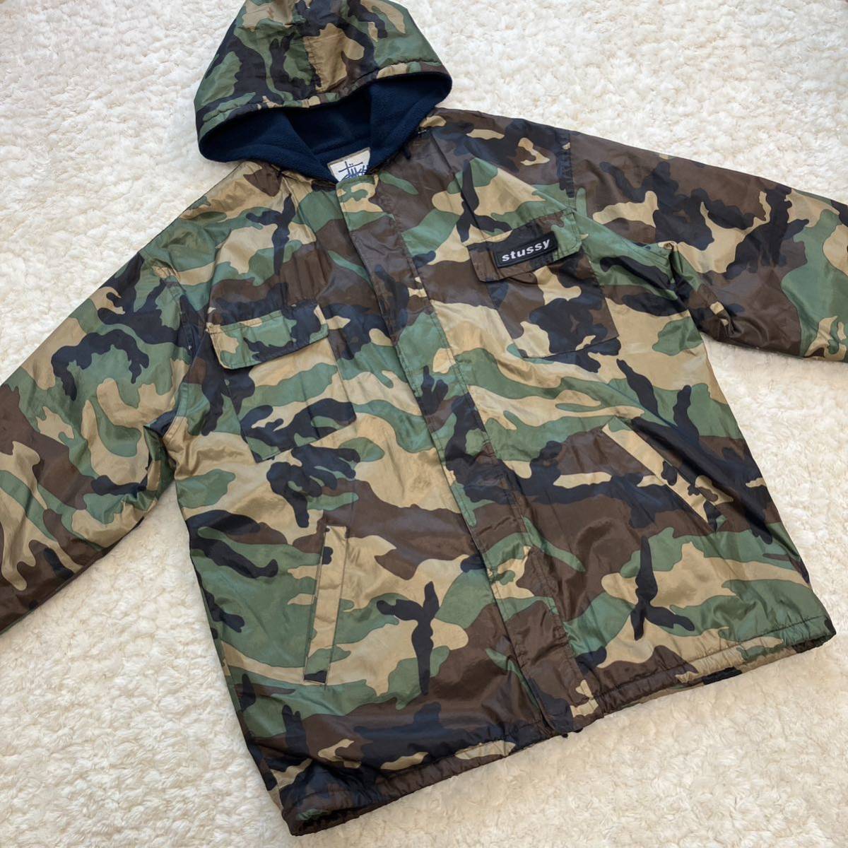 s OLD STUSSY OUTDOOR ナイロンカモジャケット L 迷彩