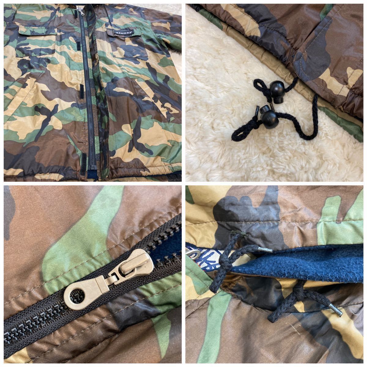 90s OLD STUSSY OUTDOOR ナイロンカモジャケット L 迷彩 90s OLD STUSSY OUTDOOR ナイロンカモジャケット L 迷彩