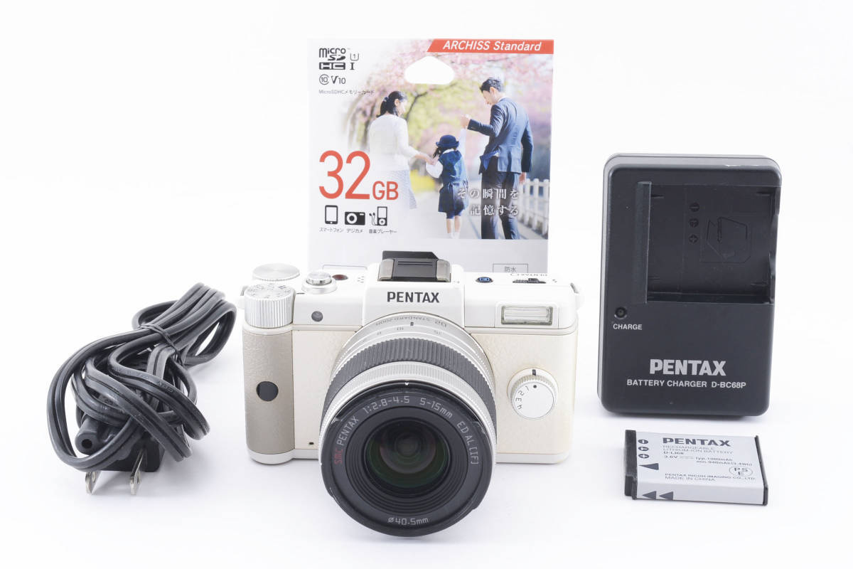 希少！！】 ペンタックス PENTAX Q 02ズームレンズキット ホワイト