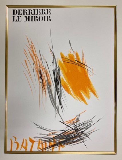 【特価】　≪　　ジャン バゼーヌ　　≫　　オリジナルリトグラフ【石版画】　　　　 1972年　　　DERRIERE LE MIROIR