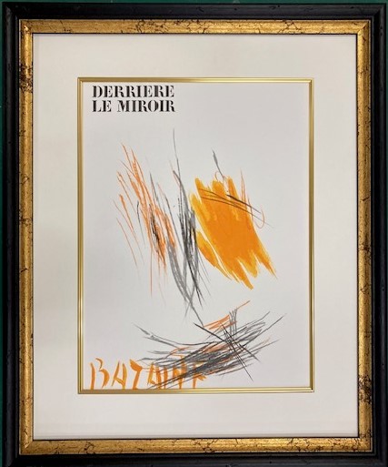 【特価】　≪　　ジャン バゼーヌ　　≫　　オリジナルリトグラフ【石版画】　　　　 1972年　　　DERRIERE LE MIROIR