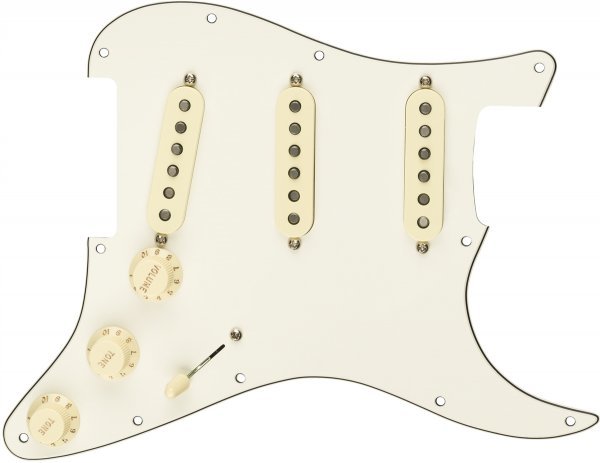 送料無料新品純正品 Fender フェンダー◆ 57/62 Stratocaster 配線済みピックガード◆5762 Pre-Wired SSS 色:Parchment 11 Hole 0992345509_画像3