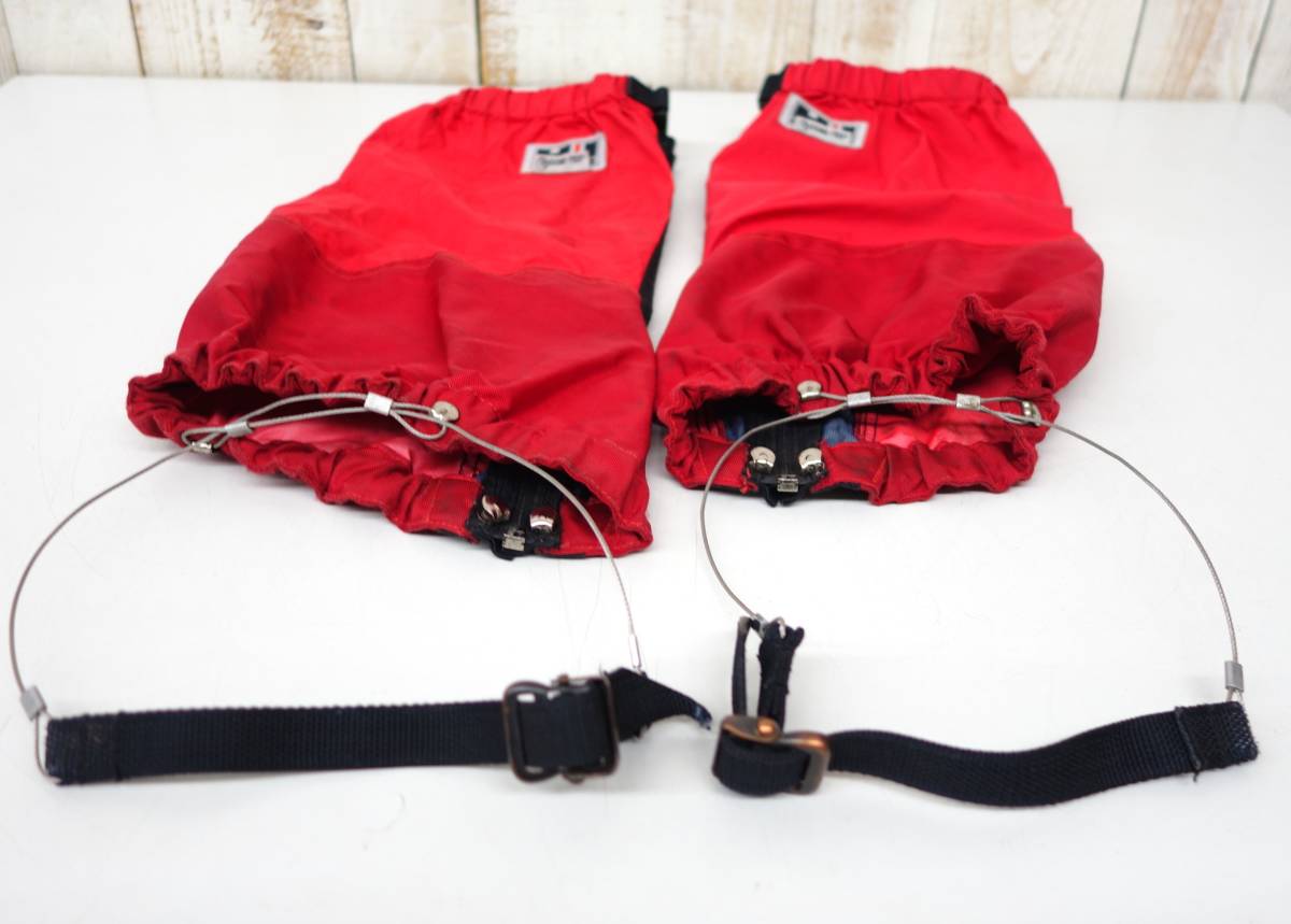 OUTDOOR outdoor *BLACK FACE Black Face * leg cover long gaiters RED/BLK *GORE-TEX Gore-Tex fabric 