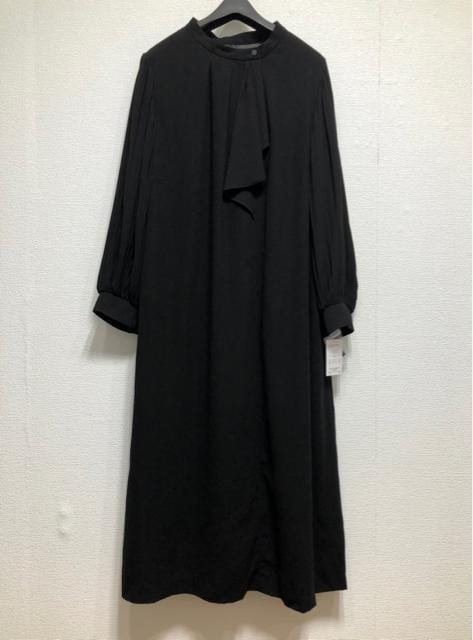新品☆4L喪服礼服ブラックフォーマルゆったりシルエットワンピース☆u126