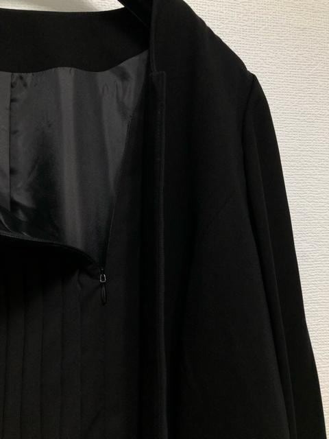 新品☆6L喪服礼服ブラックフォーマル黒すっきりワンピース体型カバー☆u120_画像7
