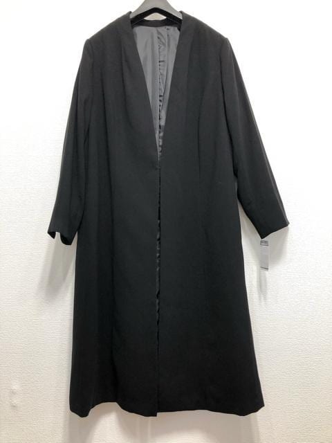  новый товар *3L траурный костюм . одежда черный формальный чёрный длинный длина жакет & One-piece *u570