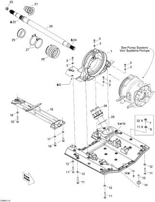 SEADOO GTX LTD iS 255'09 OEM section (Propulsion) parts Used [S2540-39]_画像3