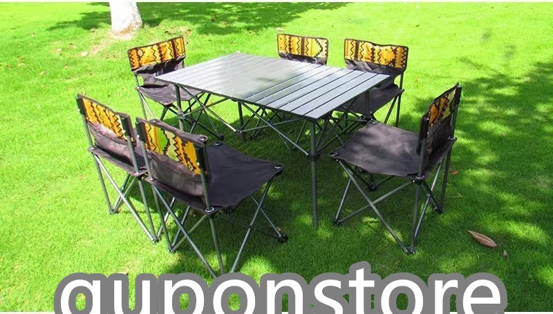  high quality 7 point set picnic folding chair chair barbecue fishing leisure table bench convenience outdoor M14
